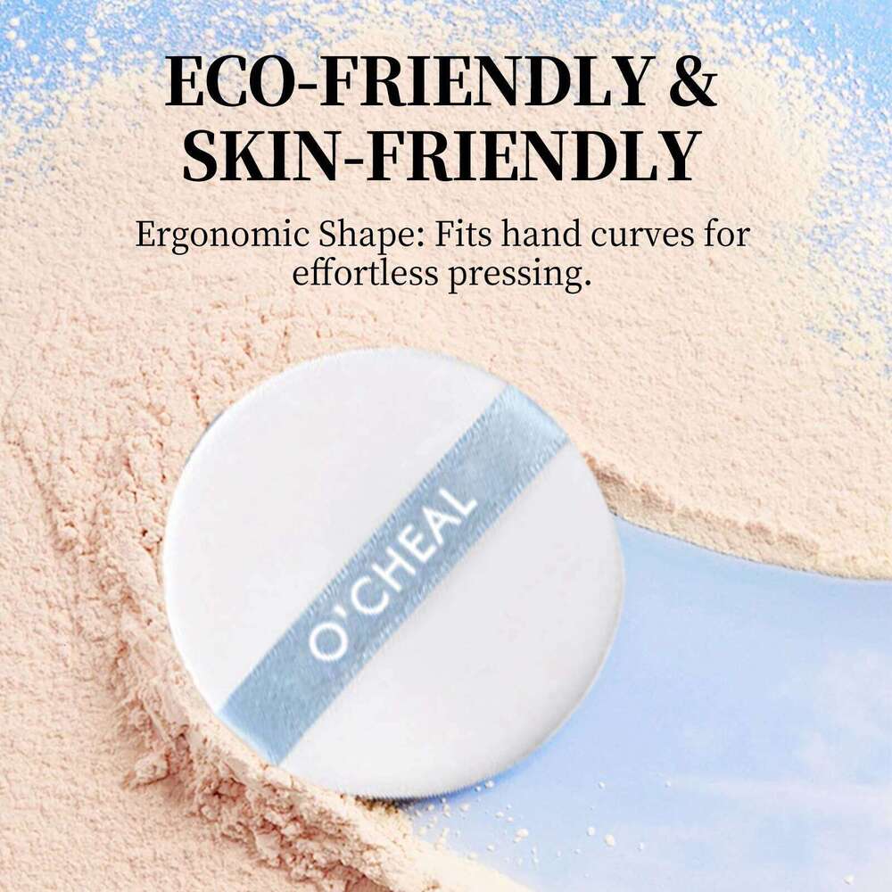 Ocheal Matte Setting Oil-control Lightweight Radiant Foundation Pressed Powder Face Full Coverage Makeup Cosmetic 26L0209