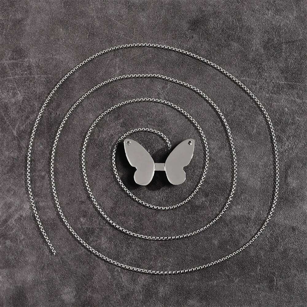 The new waist accessory women's skirt decoration senior sense butterfly chain with a necklace X260209