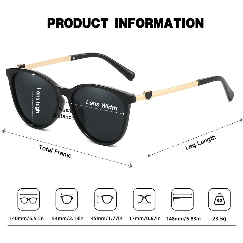 JUNCTURE Polarized Women Sunglasses Fashion Cat Eye Sun Glasses Gradient Lady Party Holiday Gifts for 260128