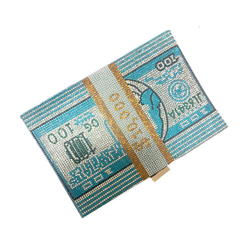 New Trendy Fashion Evening Crossbody Dollar Pattern Women's Clutch Small Bag Wholesale