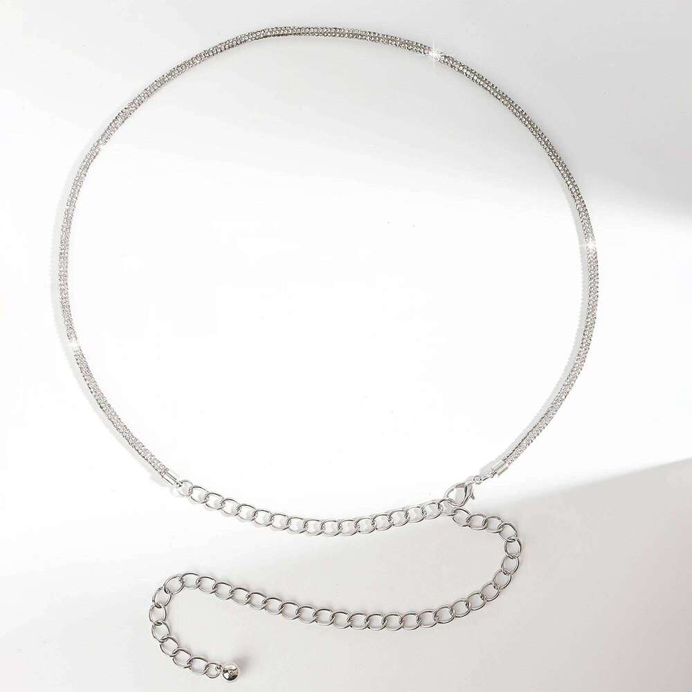 Ladies Rhinestone Waist Chain Skirt Decoration Fashion Accessory for Women X260209
