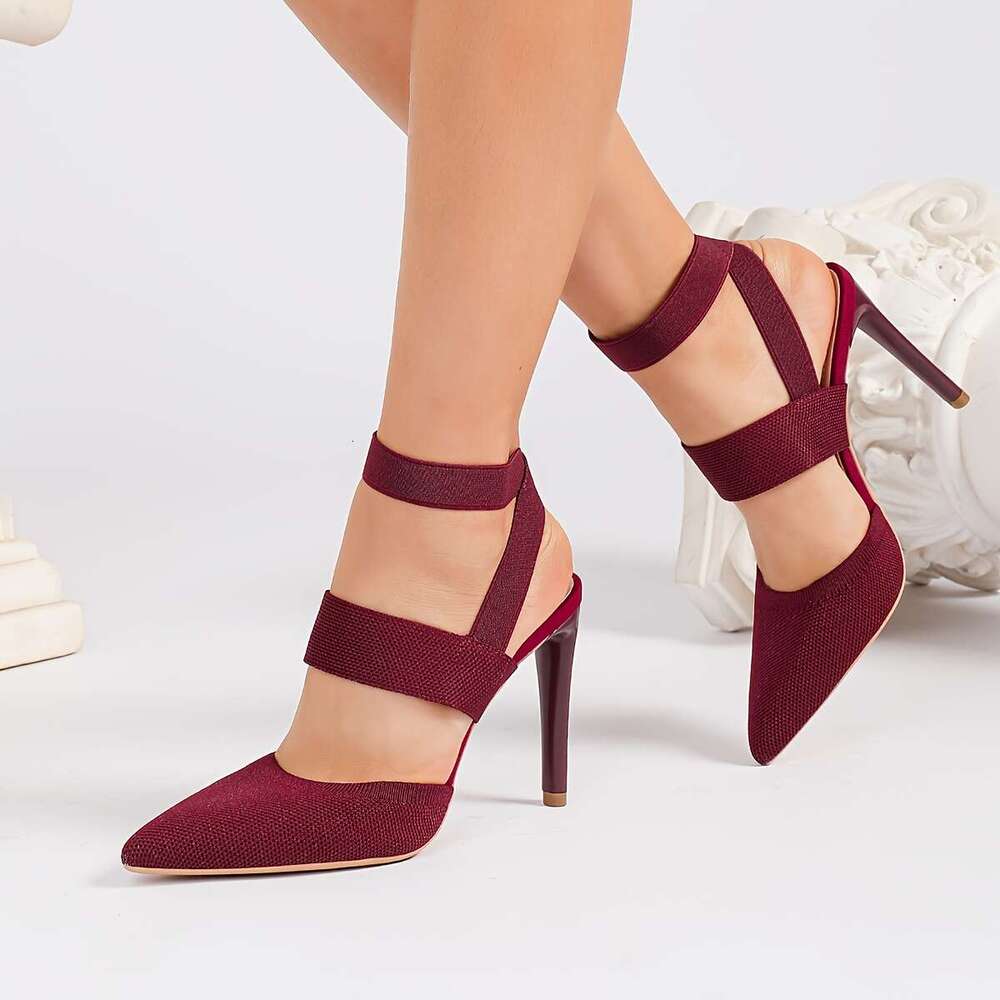 Stylish Summer Pointed Toe Slip On High Heels Elegant Breathable Versatile Women S Sandals For A Chic Look Women Shoes MOJIDASHU