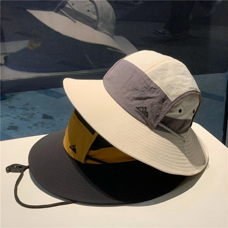 Retro quick-dry Western cowboy hat women spring and summer mountaineering fishing sunscreen hat thin breathable fisherman hat 260204