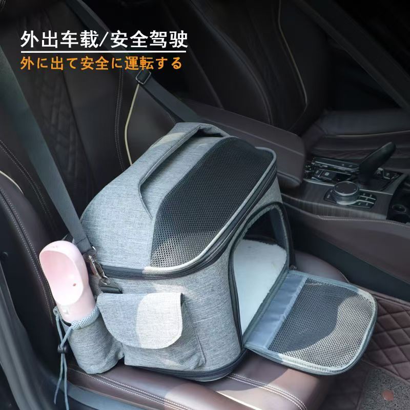Pet cat bag Go out portable cat bag Winter Crossbody backpack Dog cat cat cage to carry supplies