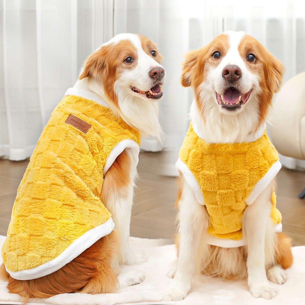 Pet Clothing Autumn Winter Clothes Plush New Apparel Golden Retriever Large Dog Cat Clothes Supplies