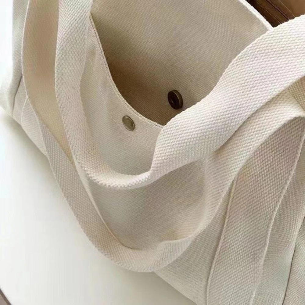 Large Capacity Canvas Tote Bags for Work Commuting Carrying Bag College Style Student Outfit Book Shoulder Bag Shopping Bag260128