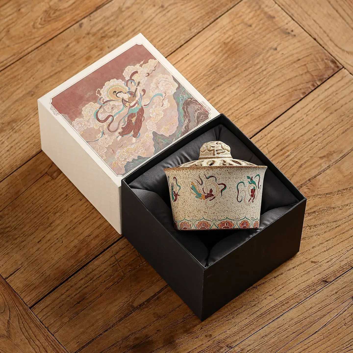 Retro Dunhuang Flying Incense Burner Ceramic Plate Incense Burner Decoration Multi Purpose Incense Plate Fragrance Holder C260209