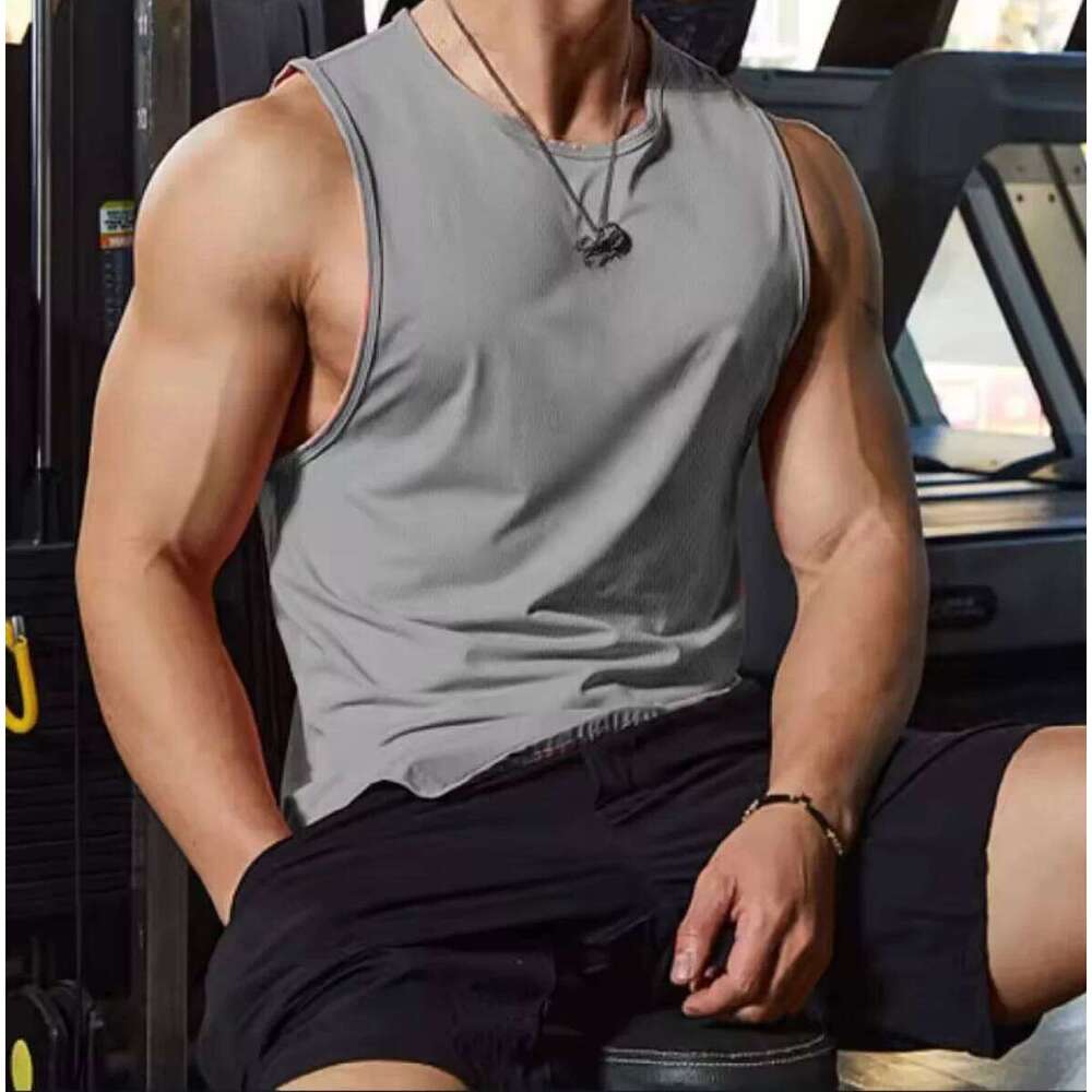 Men's Quick Dry Sports Tank Top for Running Marathon Basketball Loose Fit Training Vest 26Y0209