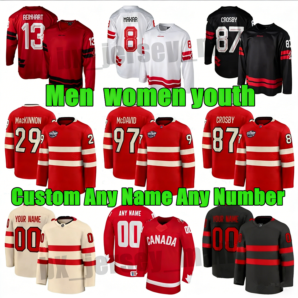 #87 Sidney Crosby team Canada hockey jersey 2026 Canada Olympices Hockey Jerseys Connors McDavid Nathan MacKinnon Mitch Marner Macklin Celebrini Adin Hill jerseys