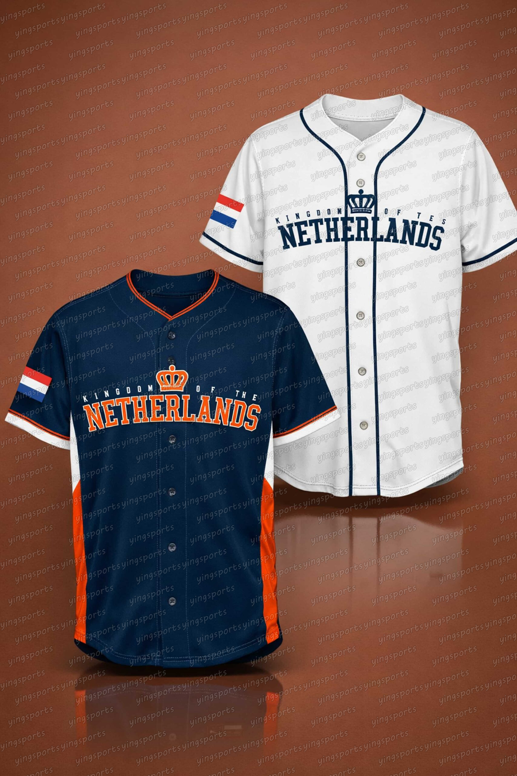 Custom Team Netherlands 2026 World Baseball Classic Jersey Ozzie Albies Xander Bogaerts Juan Carlos Sulbaran Hendrik Clementina Jamdrick Cornelia Dayson Croes 11