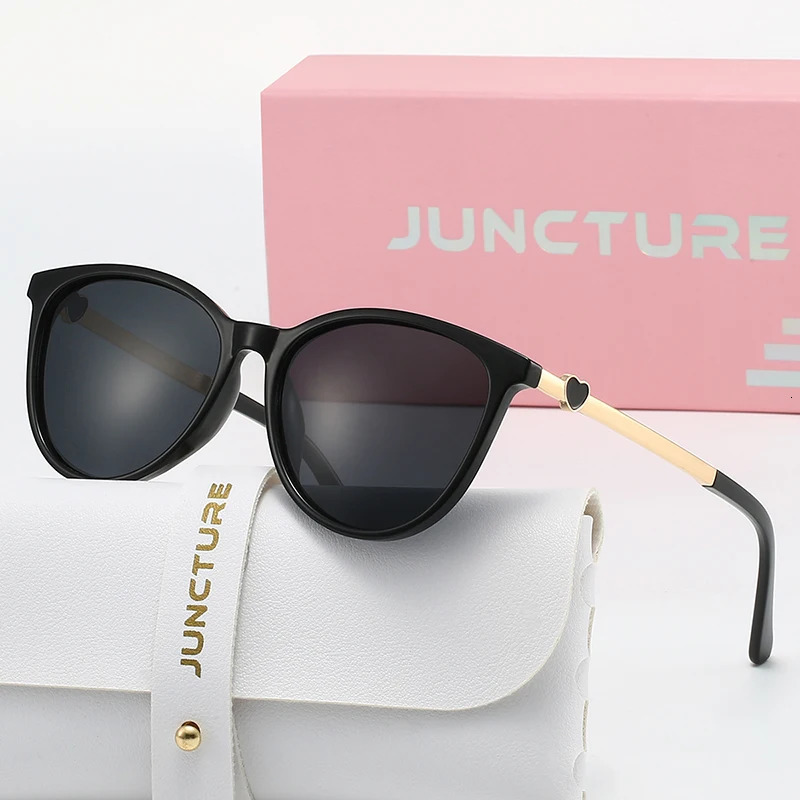 JUNCTURE Polarized Women Sunglasses Fashion Cat Eye Sun Glasses Gradient Lady Party Holiday Gifts for 260128