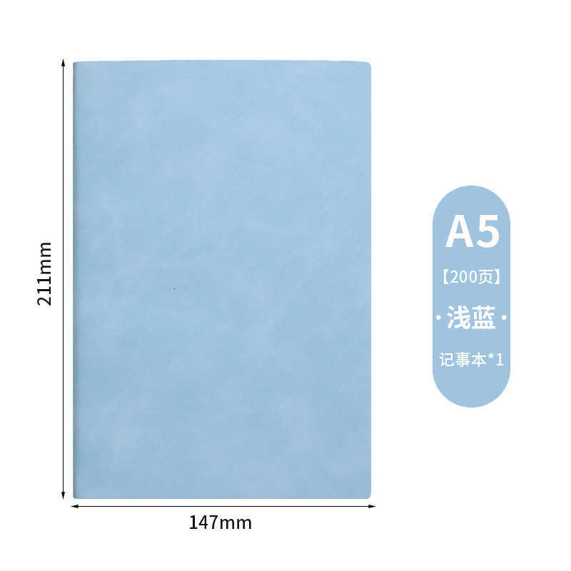 A5 Business Office Notebook Soft Leather Thickened Notepad Diary Gift Box Set S260209