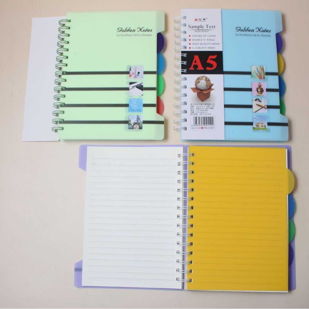 Large coil notebook office classification notepad A5/B5 notebook approximately 123 sheets 21125 S260209