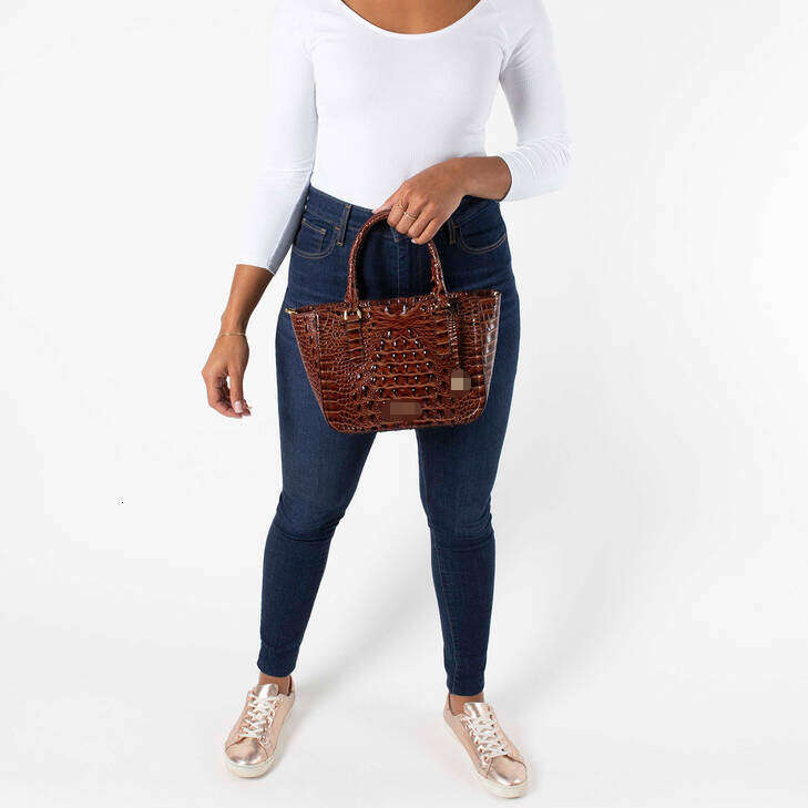 New European and American Cross-Border Amazon Independent Station Handheld Underarm Crossbody Tote Vintage Women's Bag Brahmin Crocodile Pattern