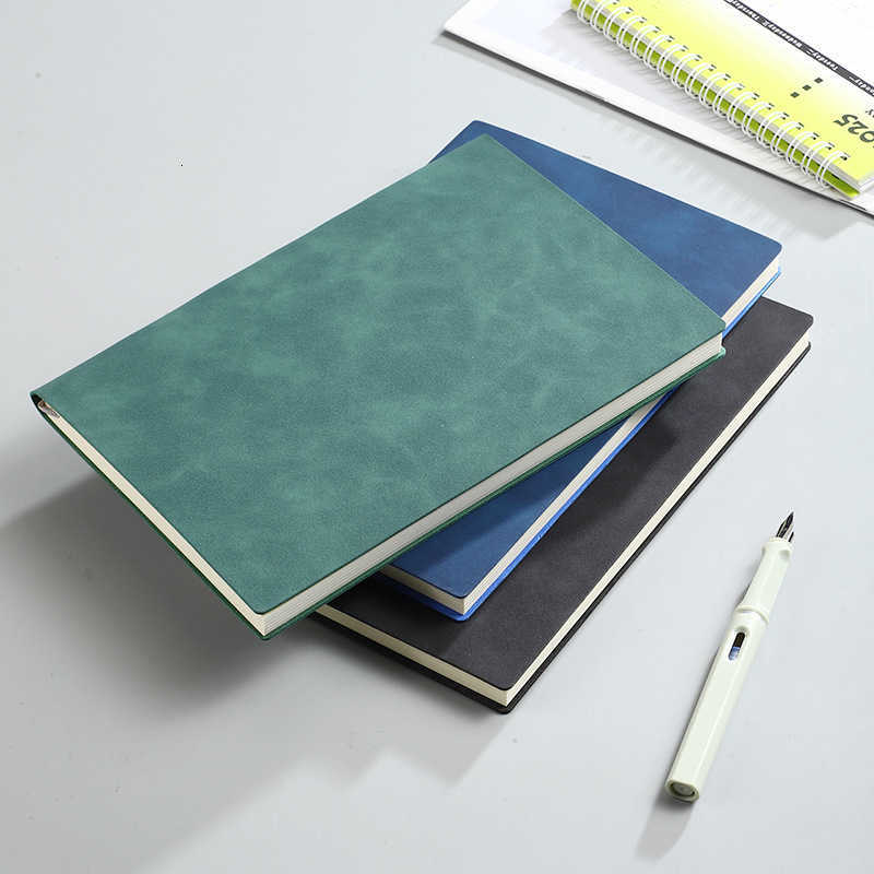 Sheepskin A5 notebook customizable business meeting diary wireless glue-bound A5 portable planner S260209