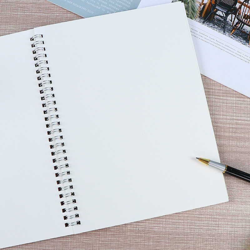 B5 Kraft Paper Spiral Notebook Student Sketchbook Loose-Leaf Notebook A5 Business Office Notepad S260209