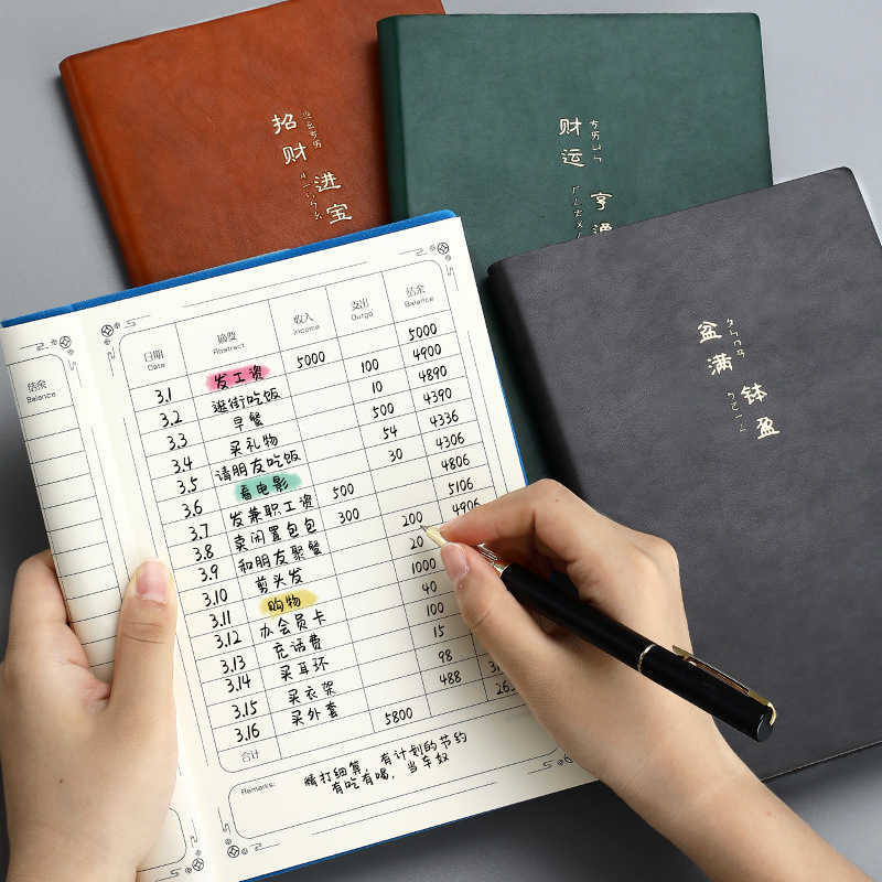 A5 Family Living Expense Accounting Book Family Finance Savings Record Book Cash Daily Expense Management Notebook S260209