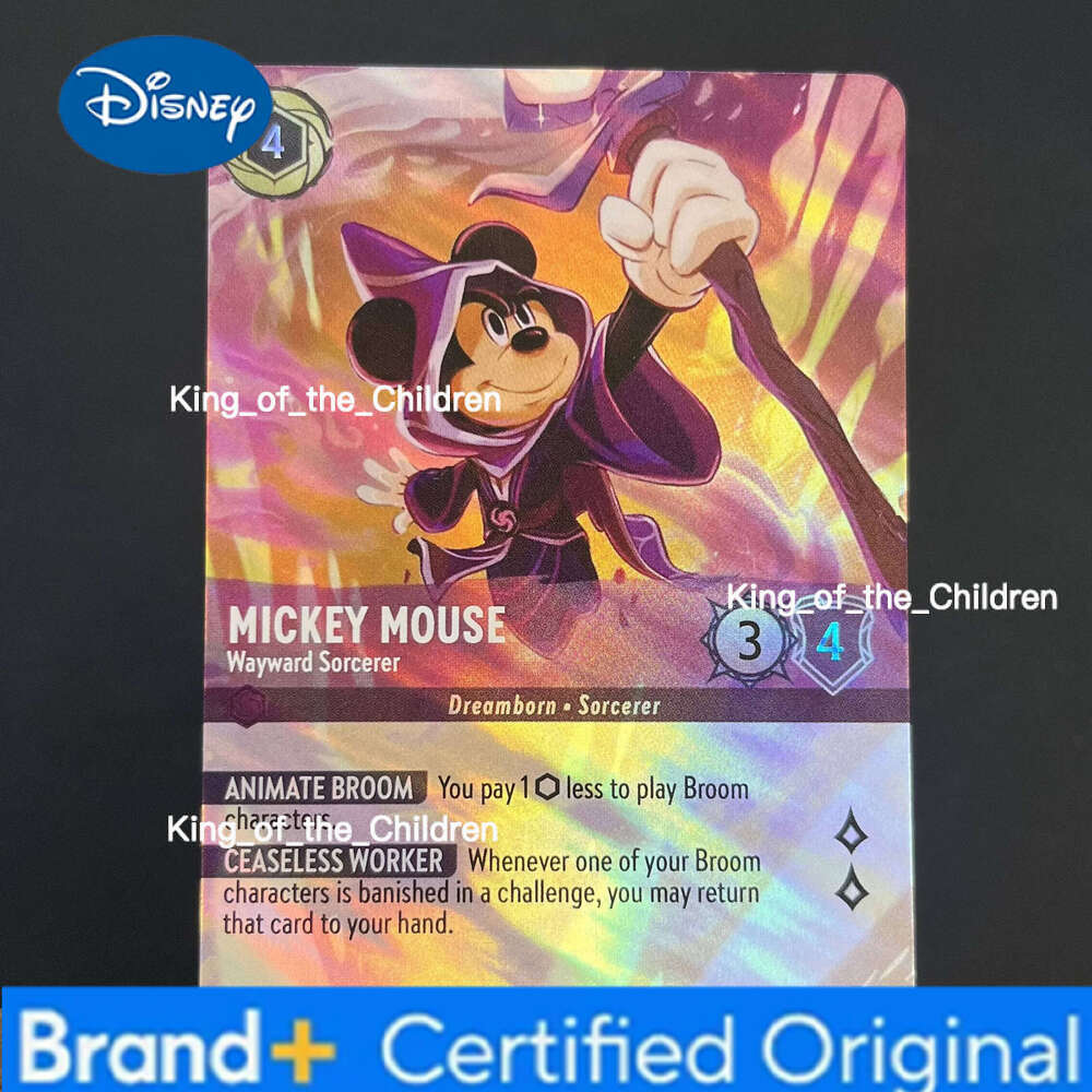 Disney The First Chapter elsa mickey mouse maui belle stitch tinker bell Enchanted English Lorcana proxy card tcg H260210