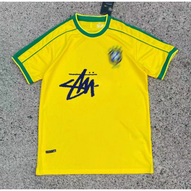 brazil soccer jersey t shirt for men designer Rodrygo Joelinton Summer Top Tee graphic tee Caleb Williams fans plaayer Round Neck football shirts