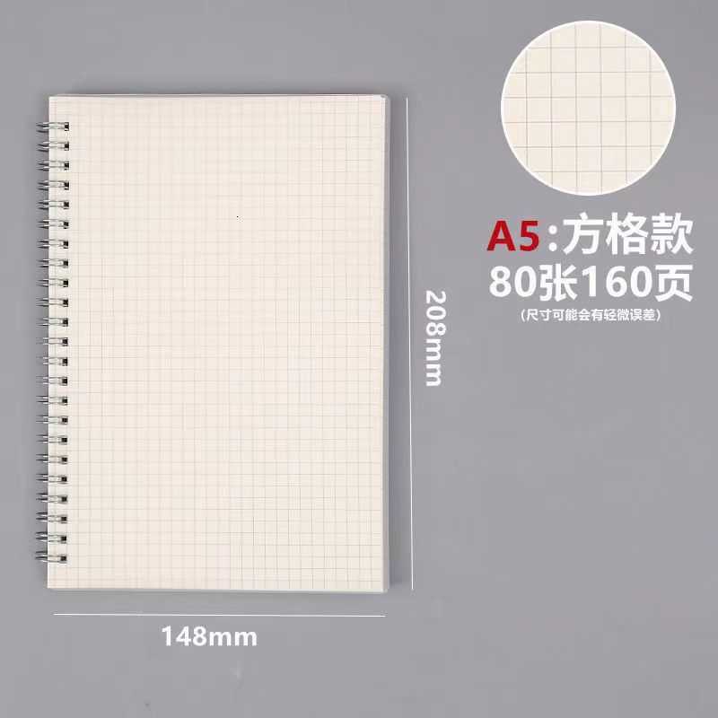 Transparent A5 Spiral Notebook B5 Thickened Notebook A4 Lined Grid Blank Loose-leaf Notebook A6 Mini Notebook S260209