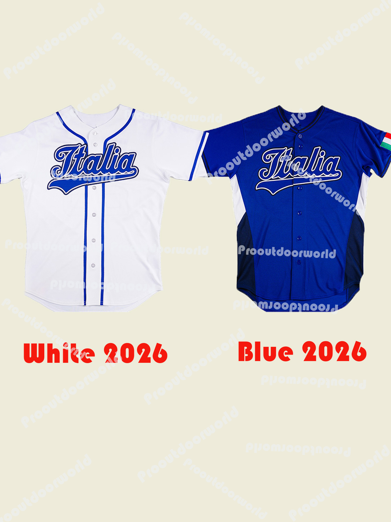 2026 Italy Baseball Jersey Pasquantino Caglianone Nola Teel Nori Ercolani Morabito Antonacci Lorenzen Ottavino Jacob Custom Stitched Casual Wear