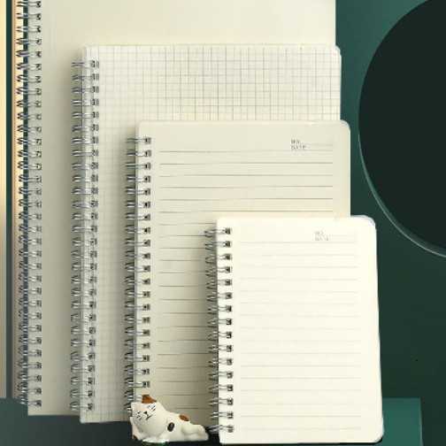 A5 notebook B5 blank lined grid notebook small spiral notebook simple student A4 thick notebook S260209