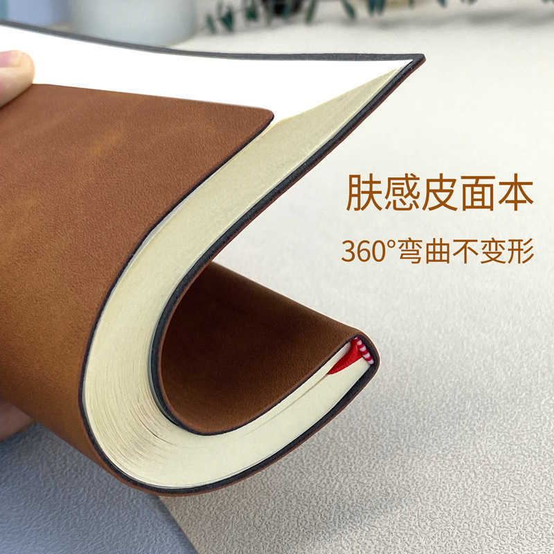 Business notebook A5 thick notebook high aesthetic value sheepskin cover accounting notebook notepad office stationery B5 S260209