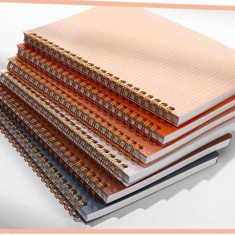 Notebook A5-80 Sheets Spiral Notebook Simple Student Journal Diary PP Cover Special S260209