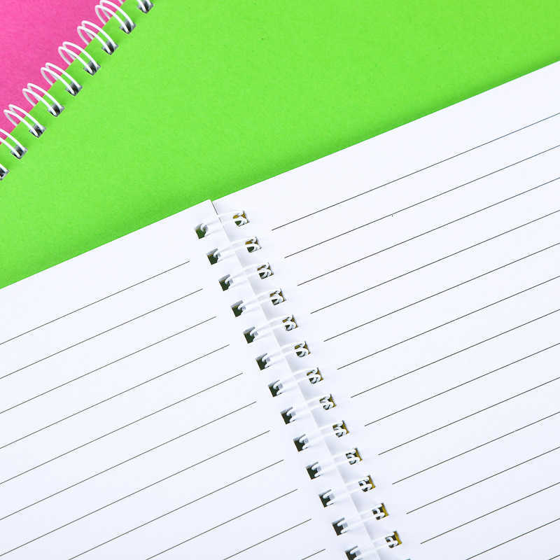 A5 spiral notebook new A5 lined notebook solid color notepad simple and artistic notepad for middle school students S260209