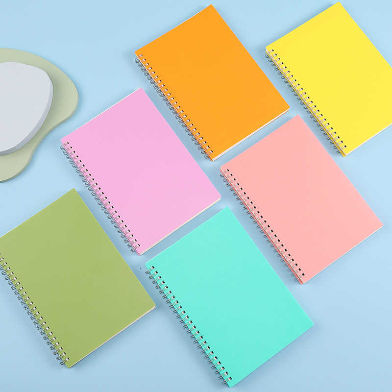 PPT Coil Notebook Loose-Leaf Macaron Series Ultra-Slim Notebook for Students 100 Pages Business Office Planner S260209