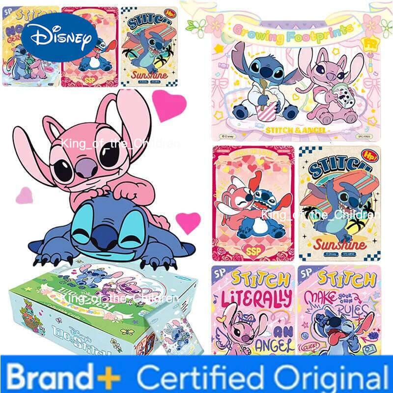 Disney Cards Booster Box Lilo & Trading Game Stitch Angel Fun Collection Card Children Toy Gift H260210