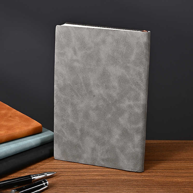 Wenzhou Sheepskin Business Notebook A5 Thick Notebook High Aesthetic Horizontal Line Office Meeting Journal S260209