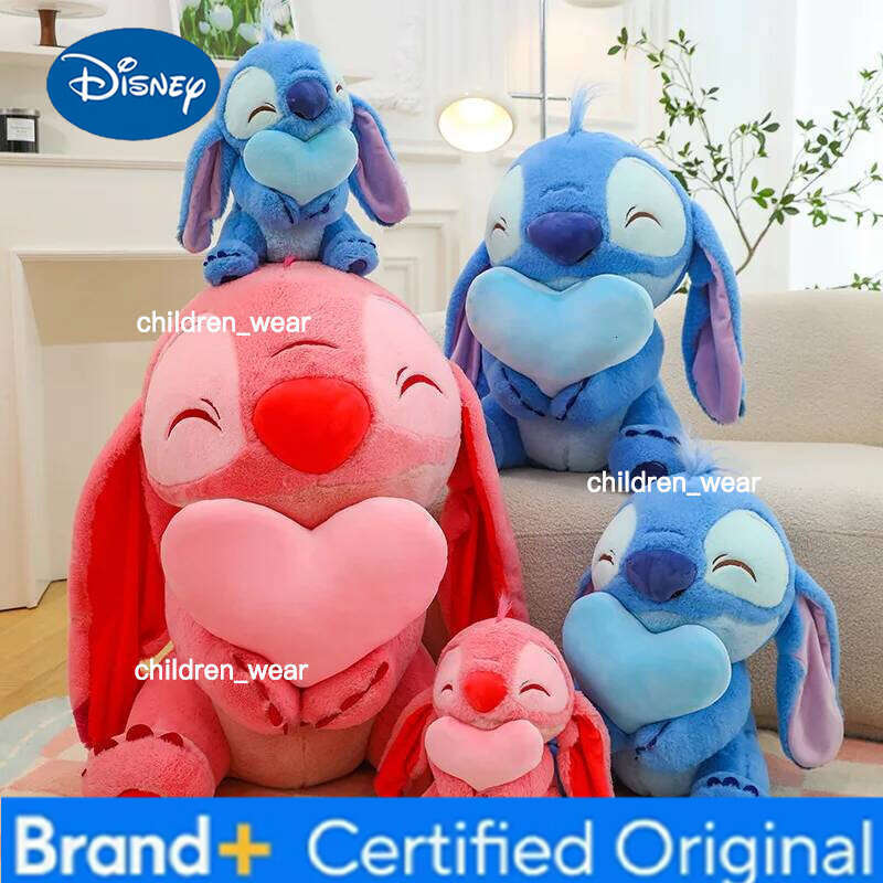 Disney Big Size Lilo & Stitch Doll Scrump Cartoon Pink Angel Plush Toy Cute Anime Soft Stuffed Kawaii Children'S Birthday Gift H2602101
