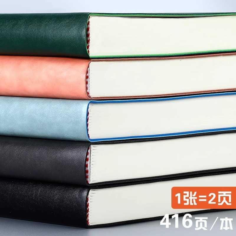 B5 large notebook thick notebook for junior high and high school students simple notepad for meeting records soft cover notebook S260209