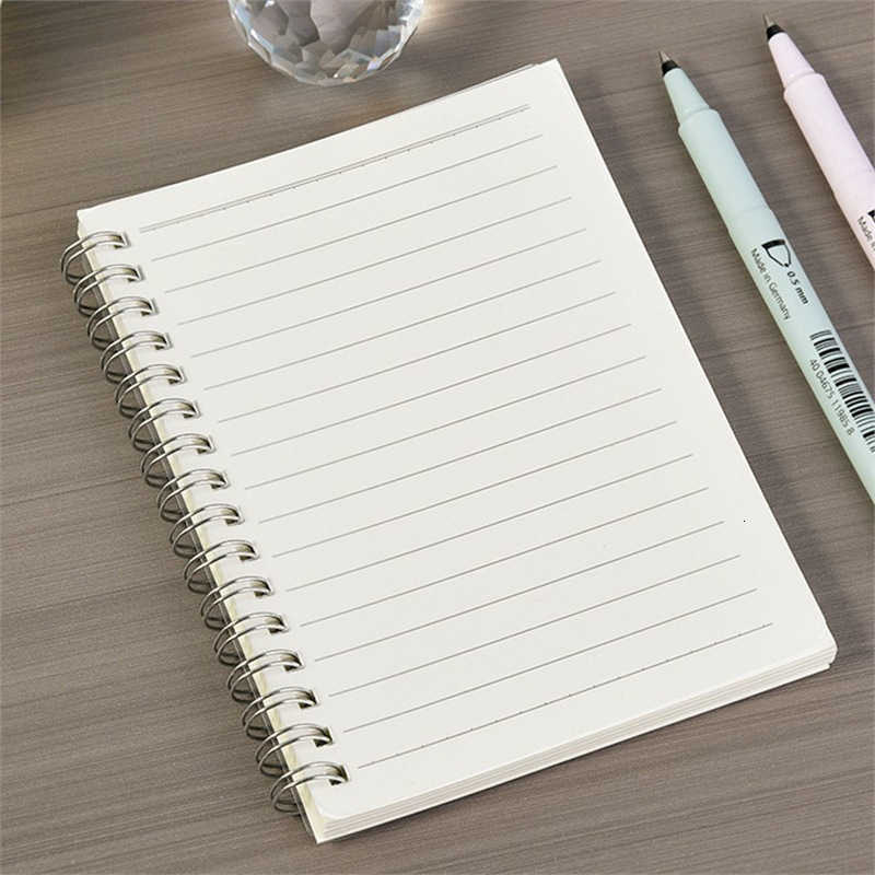 PP coil notebook B5 lined grid notepad A5 grid A4 blank notebook student thickened notebook S260209JDB4