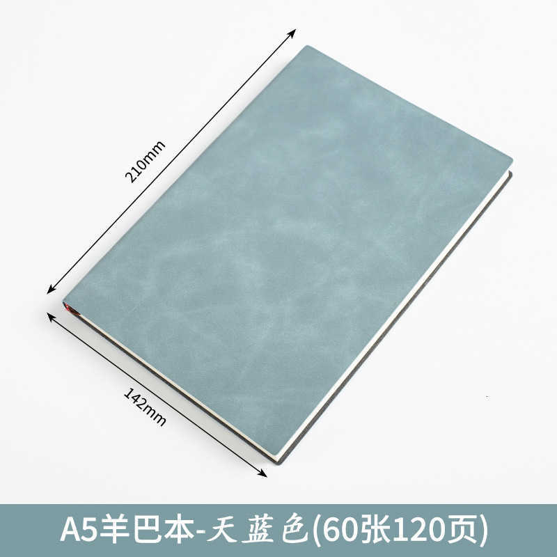 A5 Sheepskin Notebook PU Leather Business Simple B5 Soft Leather Journal Study Supplies Notebook S260209