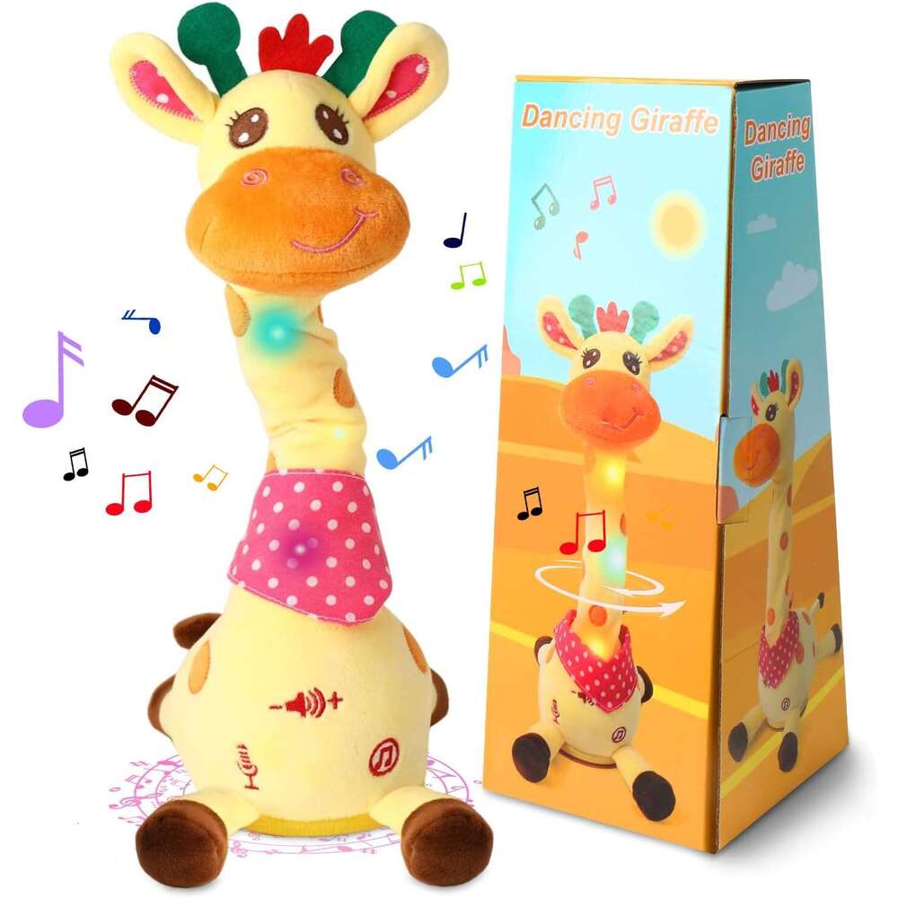 LLUKEME Talking Babies 6+ Months Toddlers - Dancing Singing Repeating Cactus Toy with 10 Songs & Lights, Interactive Plush Gift Age 1 2 3 4 5 6, Easte