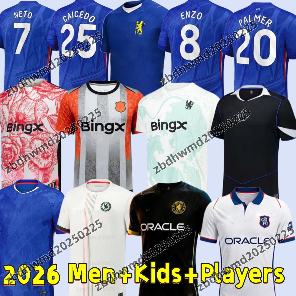 chelseajersey 2026 Cole Palmer Jadon Sancho Enzo Fernandez jersey Marc Cucurella Mykhailo Mudryk Caicedo kit kids Chelse 25 26 27 Football Shirt cfc jersey