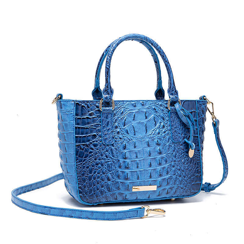 New European and American Cross-Border Amazon Independent Station Handheld Underarm Crossbody Tote Vintage Women's Bag Brahmin Crocodile Pattern