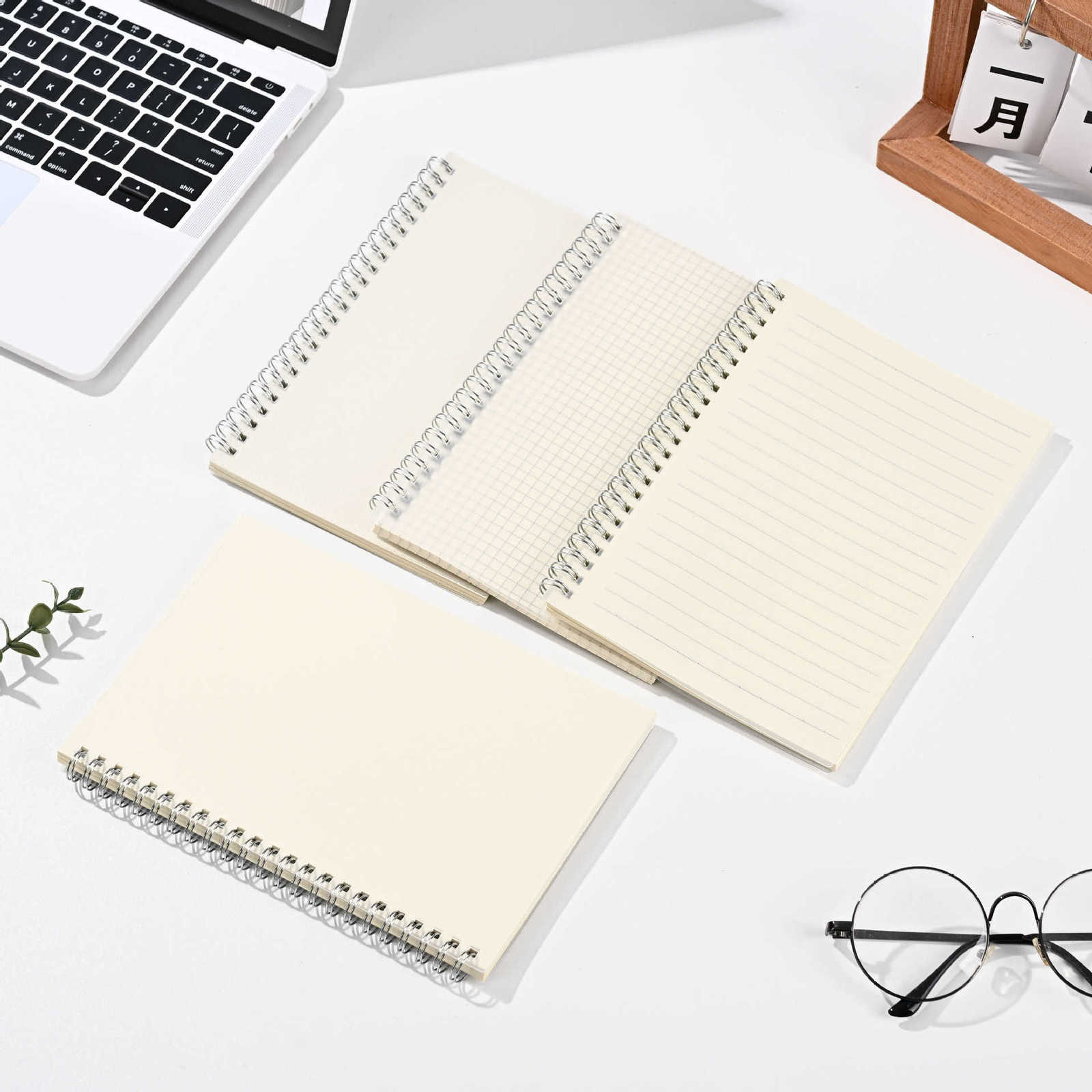 Transparent frosted spiral notebook A5 lined notebook blank notebook simple B5 notebook S260209