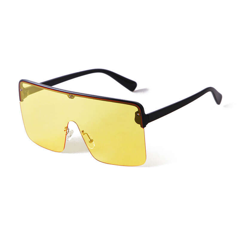 Integrated sunglasses Extra-large size gradient lenses Suitable for street photography and parties Demonstrates a fashionable style