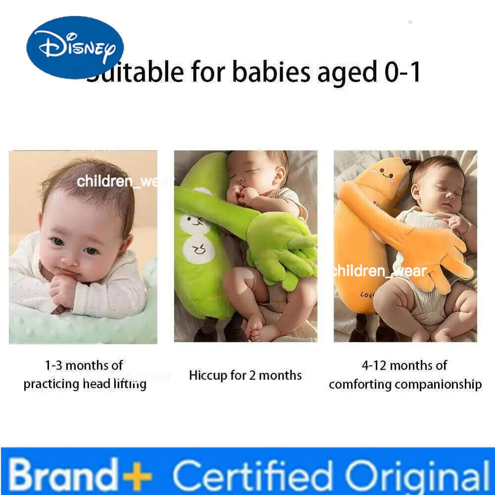 Disney Baby Soothing Palm Pillow with Heartbeat Sound - Anti-Startle Sleep Aid Toy that Simulates Hugging & Back Patting H260210