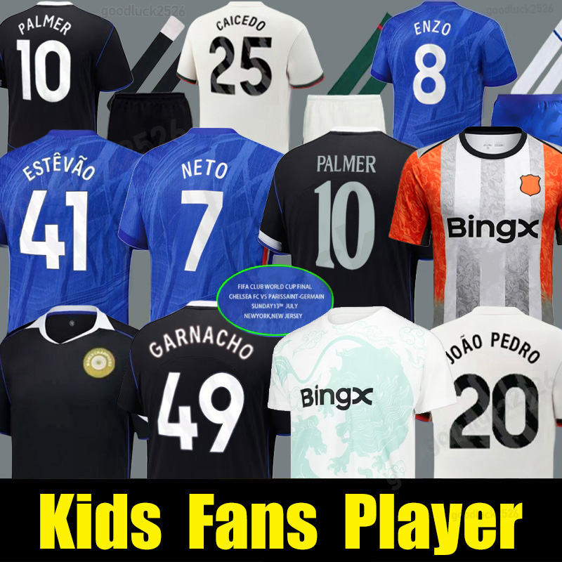 NETO ENZO CFC DELAP 25 26 PALMER soccer jersey LAVIA Fernandez JAMES football shirt men kids sets 2025 Garnacho JOAO PEDRO HATO Garnacho ESTEVAO Training jersey tops