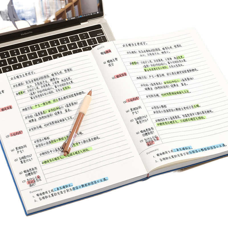 Reading notebook for adults Cornell A4 notebook extra thick 5r memory method large size for college and high school students S260209