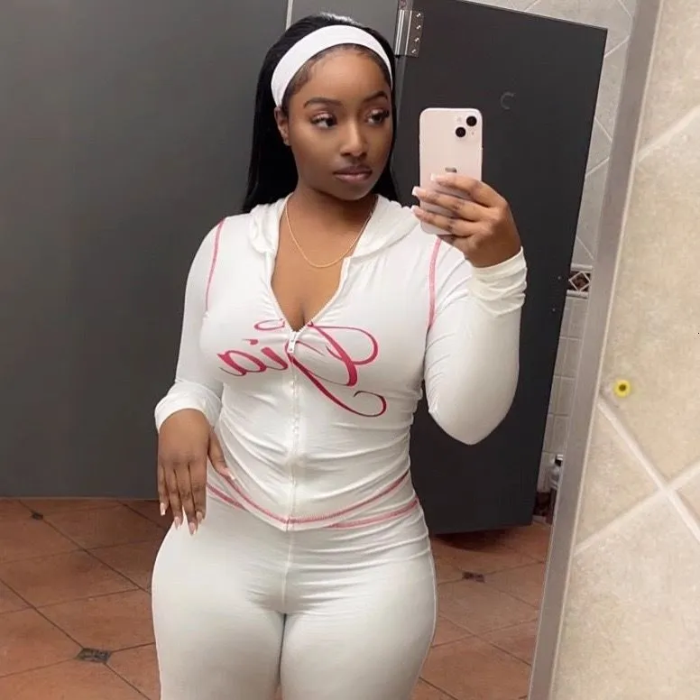 Women Yoga Set Designer iam gia Women's Tracksuits Thicken Two 2 Piece Set Outfits For Women Flared Pants Zip-up Cap Long Sleeve High Spring Top 