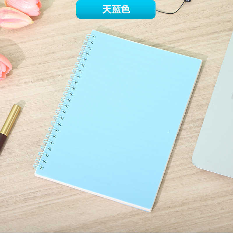 Korean-style simple college student lined high-value notebook Morandi thickened A5 notebook student spiral notebook S260209
