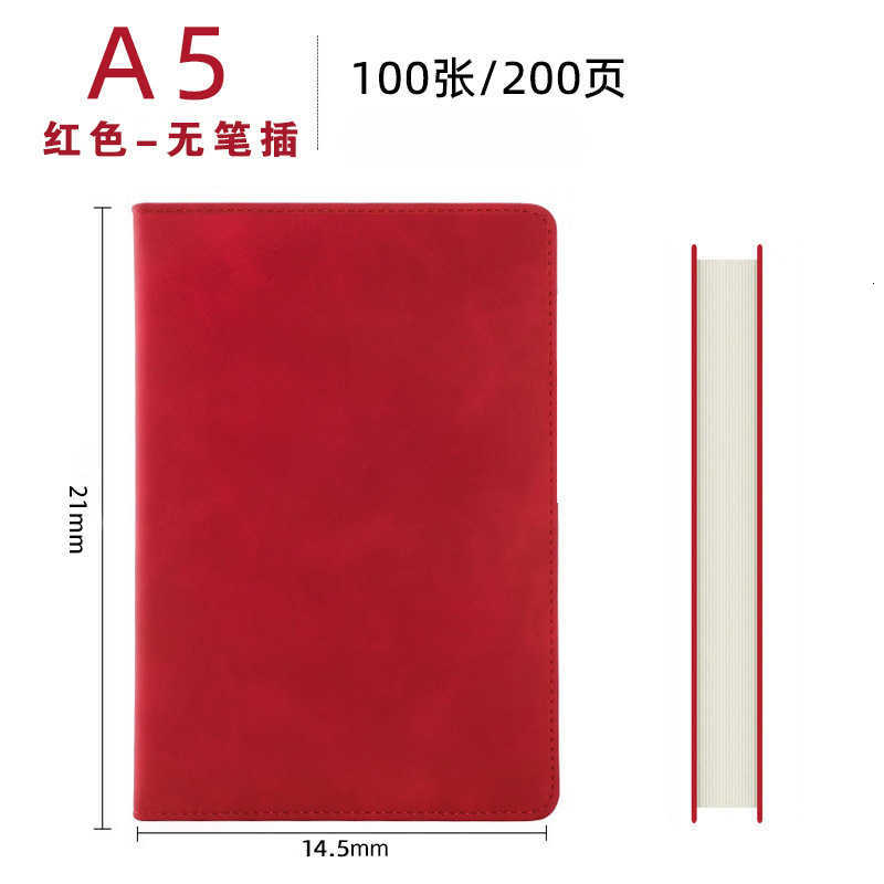 Business Notebook A5 Thick Notebook High-Quality Skin-Feel Hard Cover Journal Notepad Gift Box Set S260209