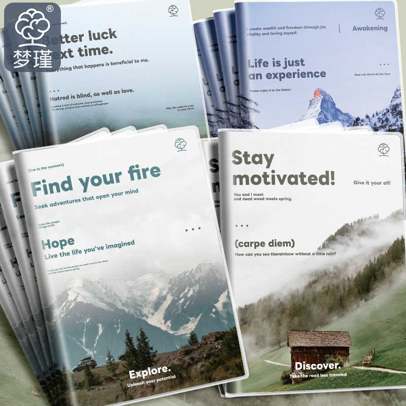 Comprehensive rubber sleevePlastic cover notebooks A5 thickened 59 sheets 96 sheets B5 thickened 56 sheets 96 sheets all available S260209