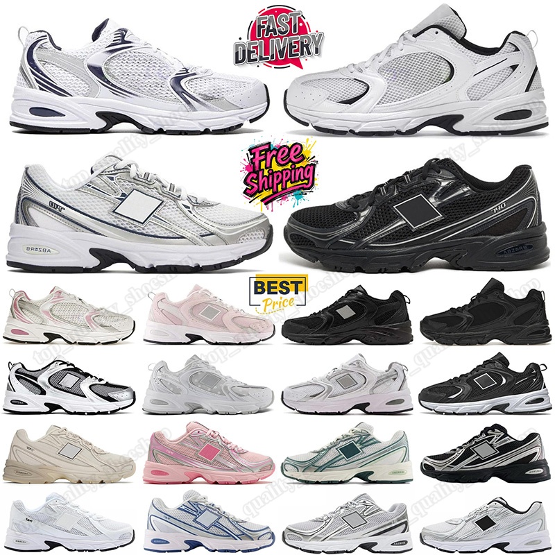 Free Shipping Designer Casual Shoes 530 740 Black White Silver Navy Women Men Outdoor Walk Sport Running Breathable Mesh Trainers Unisex Zapatos Leisure Sneakers