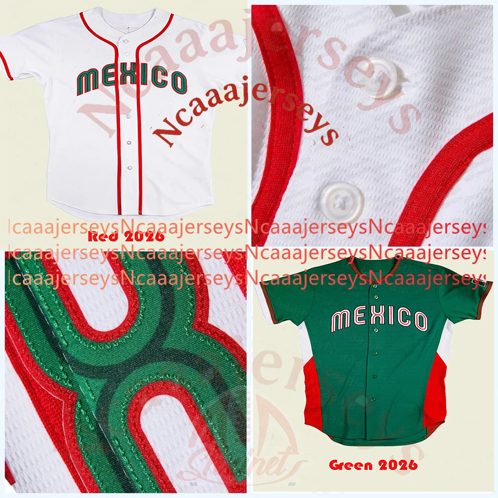 56 Randy Arozarena Mexico 2026 WBC Jerseys World Baseball Classic Jarren Duran Luis Urias Taijuan Walker Alejandro Kirk Patrick Sandoval Alec Thomas